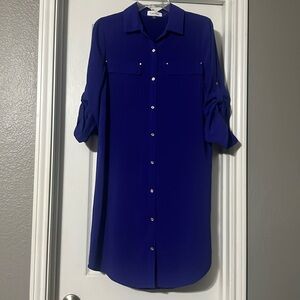 Sz S Calvin Klein Royal Blue dress